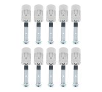 Portalampada E14 da 10 pezzi: portalampada in ceramica per candela - attacco a