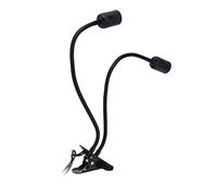 Portalampada E26/E27 a Clip, Lampada da Tavolo a LED Orientabile con Collo di Cigno 500mm 360° Regolabile, Pinza e Interruttore, Lampada Riscaldante per Animali Domestici, Porta Lampadina E27(#2)