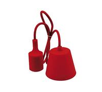 Portalampada E27 con cavo in silicone rosso e fiore da 1 metro, ideale per illuminare qualsiasi spazio con stile e un tocco moderno. Perfetto per i tuoi progetti di decorazione.