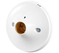 Portalampada E27 Con Montaggio A Vite Da Soffitto Bianco Base Fissaggio Lampadina A LED Controllo Della Luce
