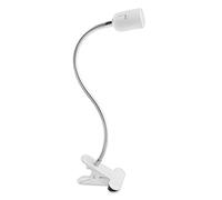Portalampada E27 con Pinza e Interruttore, 360° Regolabile, Cavo Lungo con Spina Europea, Portalampada E27 con Clip per Animali, Pianta Cresce, Lampada da Tavolo, Bianco (senza lampadina)