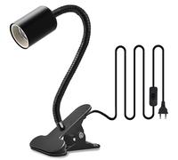 Portalampada E27 con Pinza Portalampada con Clip in Metallo Luce da Lettura a