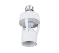 Portalampada E27 Con Sensore PIR Movimento e Crepuscolare Timer 360 Gradi