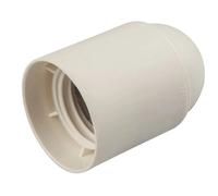 Portalampada E27 corpo liscio bianco Bianco