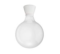 ledscom.de Attacco per lampada MINZ in porcellana E27, rotondo, bianco, incl. lampada E27 (bianco caldo, 6,191W, 845lm)