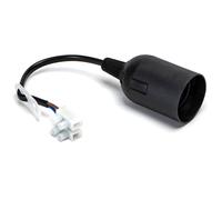 Portalampada E27 Nero 250V liscio precablato morsetto in plastica confezione 3 pezzi Aigostar