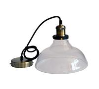 PORTALAMPADA E27 PENDENTE VETRO TRASPARENTE D245 VT-7210-LED3730 V-TAC