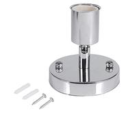 Portalampada E27 per Plafoniera Vintage con Rotazione 180° Durevole Facile Installazione Adatto per Lampadine a Vite E27 Argento