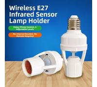 Portalampada E27 Sensore Movimento 360° Timer Regolabile | Rilevamento 360°, timer regolabile 16-220s, spegnimento , per ideale per sicurezza