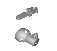 Portalampada GU5.3 Supporto Lampadina LED Alogena Montaggio 8mm Stampato