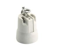 Portalampada in ceramica E27, 4A, ideale per luci LED e lampadine a incandescenza, perfetto per illuminare ambienti e decorazioni.