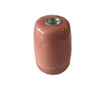 Portalampada in ceramica E27 in rosa vintage. Ideale per aggiungere un tocco elegante alla tua casa, unisce stile e funzionalità, valorizzando qualsiasi spazio con il suo design affascinante.