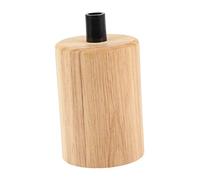 Portalampada in Legno E27 Base Rotonda per Lampadari Sospesi | Legno e Plastica, per Lampadine E27 e Progetti Fai, Finitura Decorativa per Interni Colore Casuale