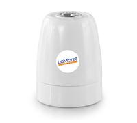 Portalampada in Porcellana, Attacco E27. Colori: Bianco, Nero (BIANCO)