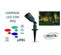 PORTALAMPADA + LAMPADA LED rosso giallo verde da GIARDINO CON PICHETTO PER AIOLE