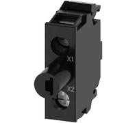 Portalampada LED Verde 24-240V AC/DC Attacco Vite Tipo Blocco Luce