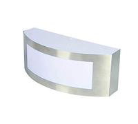 Portalampada Moderno Parete in Acciaio Ip44 Grigio Lampade E27