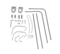 Portalampada Multifunzionale per Acquario Regolabile in Altezza, Staffa Universale per Portalampada per Acquario in Acciaio Inossidabile, Installazione Rapida, Adatto a Varie Dimensioni di