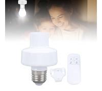 Portalampada per Telecomando, Interruttore a Vite Temporizzato da 30 60 Minuti per Lampada a Catena, Presa per Luce Remota Base Lampadina E26 E27, Lampada da Tavolo a Sospensione