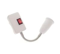 Portalampada Portatile E27 con Interruttore, Adattatore Plug And Play | Pbt, Rame e Acciaio Inossidabile, Angolo Luce Regolabile, per Casa e Bar