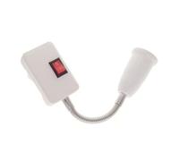 Portalampada Portatile E27 con Spina e Interruttore per Casa | Base per Lampadina Non Inclusa, Controllo Dell’angolo di Luce, Montaggio Semplice senza Cablaggio