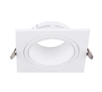 PORTALAMPADA QUADRATO SPOT INCASSO BIANCO ORIENTABILE VT-443 -LED10297 V-TAC