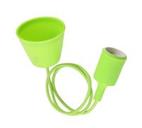 Portalampada Sospensione LED in Silicone Verde con Base E27