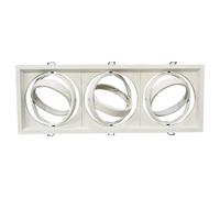 PORTALAMPADA SPOT 3 X AR111 INCASSO BIANCO ORIENTABILE VT-7223-LED35771 V-TAC