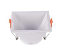 PORTALAMPADA SPOT INCASSO BIANCO QUADRATO PROFONDO POLICARBONATO VT-927-LED6638 V-TAC