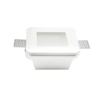 PORTALAMPADA SPOT INCASSO QUADRATO IN GESSO CON VETRO VT-801-LED3691 V-TAC