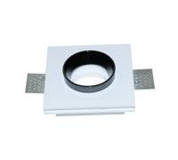 PORTALAMPADA SPOT INCASSO QUADRATO IN GESSO GHIERA NERA VT-866-LED3148 V-TAC