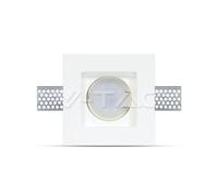 PORTALAMPADA SPOT INCASSO QUADRATO IN GESSO VT-765-LED3651 V-TAC