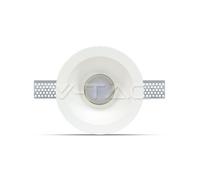PORTALAMPADA SPOT INCASSO TONDO IN GESSO VT-773-LED3654 V-TAC