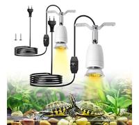 PortalampadaS In Ceramica Per RettiliS,2 Pezzo Reptile Aquarium Heat Lampada,Portalampada E27 Rettile,Portalampada E27 Per Rettili Per Anfibi,Animali,Tartarughe,Lucertole,Serpenti,Rotazione A 360