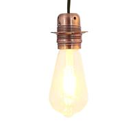 Portalampade 2 pz Rosso Bronzo E27