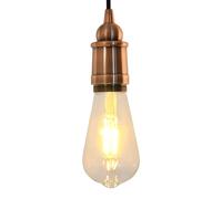 Portalampade 2 pz Rosso Bronzo E27