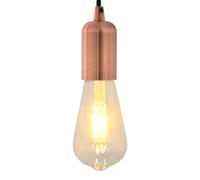Portalampade 2 pz Rosso Bronzo E27