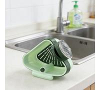 Portalavello Angolare con Ventosa e Rete Ultra Fine per Rifiuti Cucina