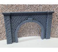 Portale In Pietra Doppio Binario Tunnel OO Modello Ferroviario Layout 1:76