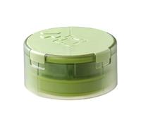 Portaɓle Pill Ořganizer - 3 Compartment Box With Cutter Water Bottle | Travel Vitamin Supplement Cóntainer|