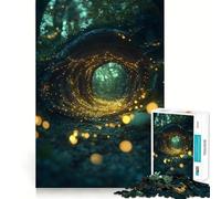 Portale surrealista delle lucciole Poster delle lucciole Puzzle per adolescenti 1000 pezzi Gioco di logica Passatempo domestico Taglio preciso Regalo per festival 38x52cm