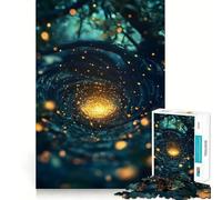Portale surrealista delle lucciole Puzzle delle lucciole per adolescenti 1000 Gioco di allenamento mentale Semplice e divertente Assemblaggio di immagini Regalo prezioso 38x26cm