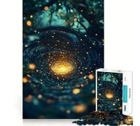 Portale surrealista delle lucciole Puzzle di lucciole per ragazzi 1000 pezzi Pensa intelligente Giocattolo rilassante Taglio liscio 50x75cm