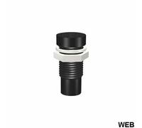 Portaled metallico nero per LED da 5 mm - 2 confezioni da 3 pezzi