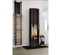 Portalegna interno legnaia sospesa a muro Struttura in ferro industriale