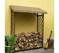 Portalegna Legnaia in legno di conifera Massello Con Griglia Laterale Dimensioni 133x67x h 175 cm contiene circa 6 quintale di legna legno