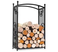 Portalegna Legnaia per Camino e Soggiorno CHERRY Dimensioni 90x60xh 90 cm - peso 8 kg prodotto è realizzato in profili in acciaio verniciati a polvere nero