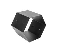 Portalegna per Camino 40x30x35cm in Ferro Verniciato Nero Opaco