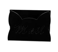 Portalettere a forma di gatti in acrilico per organizzare le lettere, 165 x 115 x 75 mm, supporto da scrivania