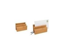 Portalettere WEDO in bambù 2 scomparti dimensioni (L)140 x (P)62 x (A)90 mm in confezione regalo (61 307)
